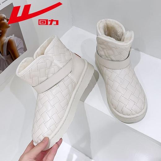 回力雪地靴女款2025冬季新款加绒加厚棉鞋时尚百搭短筒保暖女鞋子 商品图1