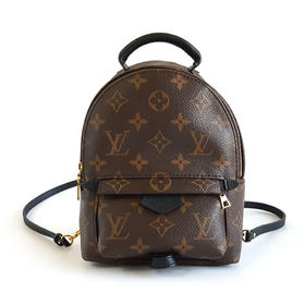 【98新】LV路易威登M44873老花迷你Palm Springs新款小书包双肩包女士281125NJS32