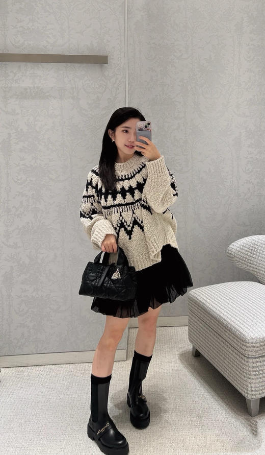 迪奥 25秋冬新款 Alpes系列费尔岛毛衣(TM) 商品图4