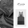 PanYiXiu/潘依绣100%翡翠丝镂空刺绣法式U领吊带背心W-63320 商品缩略图0