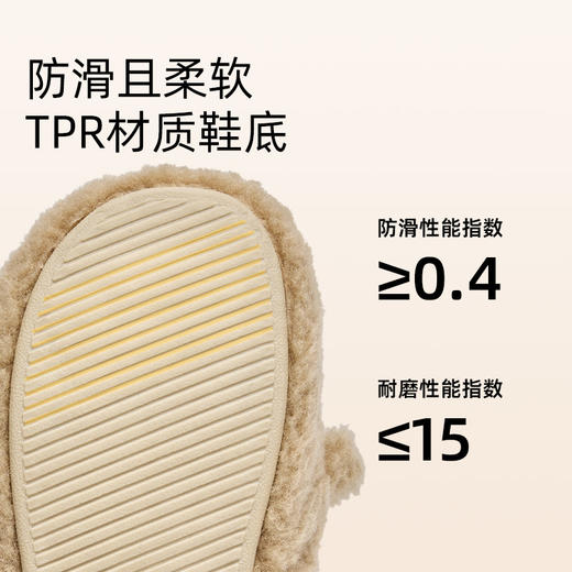 泰兰尼斯棉拖鞋2025冬季新款加绒保暖大童亲子棉拖防滑居家棉鞋子 商品图3