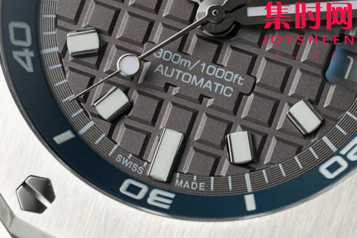 全新升级V2版本 震撼发布 AP爱彼 IPF皇家橡树离岸型系列 快拆功能潜水表—皇家橡树15720ST 水泥灰 男士腕表 商品图4