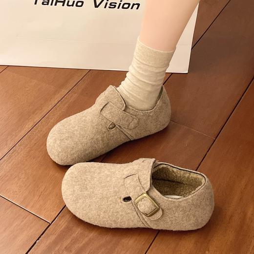 【YW】无忧购加绒女一脚蹬平底软底保暖休闲勃肯鞋667（截单后3-5天发货) 商品图5