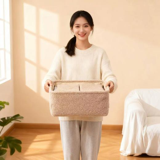 D112936一套4个颜色随机发泰迪绒收纳四件套 商品图13