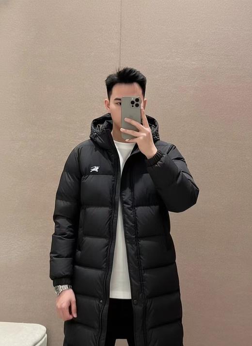 D112920情侣款高奢长款蓬松中性剪裁羽绒服男女同款 商品图2