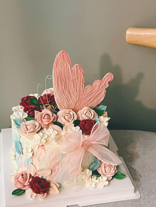 「女士」蝴蝶玫瑰花园 刮刀花 商品图1