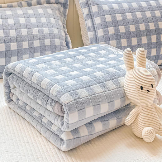 【YW】无忧购冬季法兰绒毛毯双面加厚毯子a类盖毯三件套（截单后3-5天发货) 商品图10