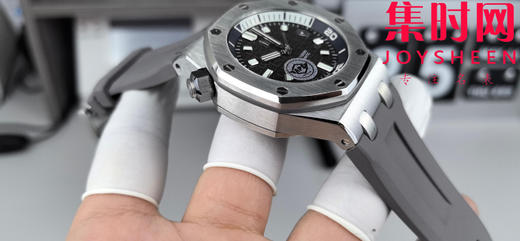 APS爱彼皇家橡树15720ST系列 水泥灰 男士腕表 搭载全新定制一体机Cal.4308全自动机械机芯，表盘尺寸42x14.2mm, 不惜高成本开发一体机 商品图2