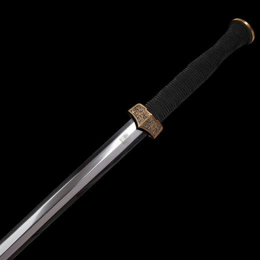 定胜汉剑 大汉剑花纹钢硬剑一体刀剑龙泉沈广隆宝剑 未开刃 商品图2