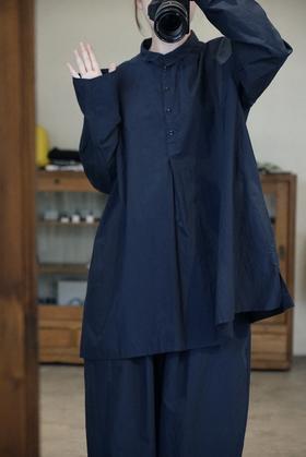 Manuelle guibal中长款阔形衬衣