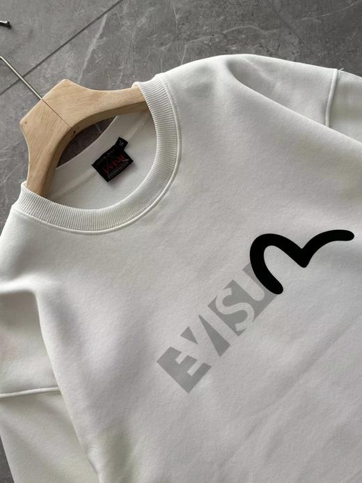 D112930商标海鸥印花银狐绒圆领套头卫衣 商品图9