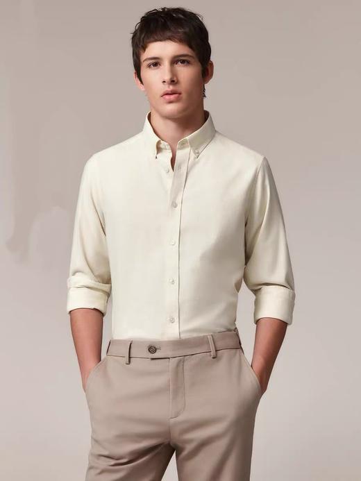 小哈同款   男士棉磨毛衬衫柜子同订单 商品图6