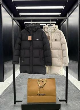 D112920情侣款高奢长款蓬松中性剪裁羽绒服男女同款