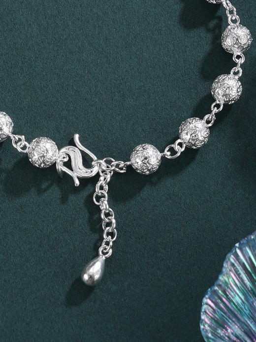 子佩集【福运悠长】银S990手链【YCSL001】绣球花丝福字百福2511 商品图8