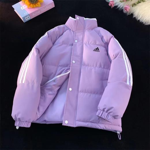 D112911三叶草情侣装秋冬款外套新款宽松羽绒棉服 商品图6