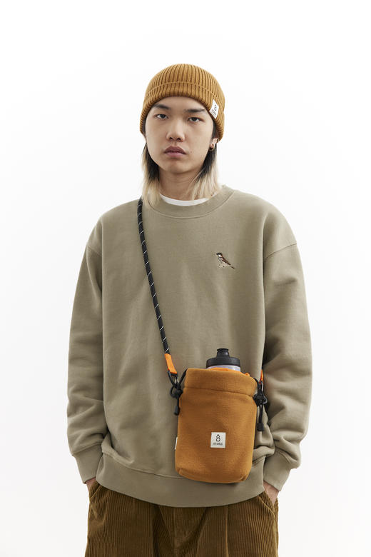 吃茶去chichaqu25秋冬户外抓绒摇粒绒水壶束口包拼接再生尼龙包山 商品图1