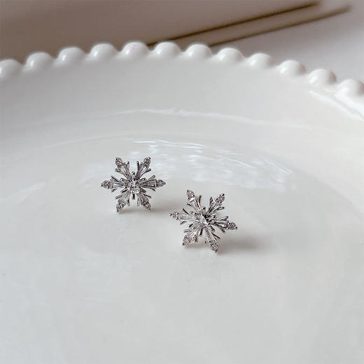 小雪花气质耳夹耳饰-纪念日百货门店同款165803952 商品图2