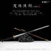 定胜汉剑 大汉剑花纹钢硬剑一体刀剑龙泉沈广隆宝剑 未开刃 商品缩略图1