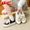 回力帆布鞋女2025秋季麦穗女鞋小香风小白鞋女款ins百搭厚底板鞋 商品缩略图3