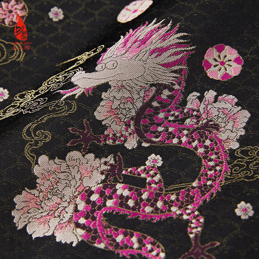 SAINTJOY/上久楷女式宋锦马甲 貂绒丝绵马甲 龙行龘龘CY1044207014 商品图8