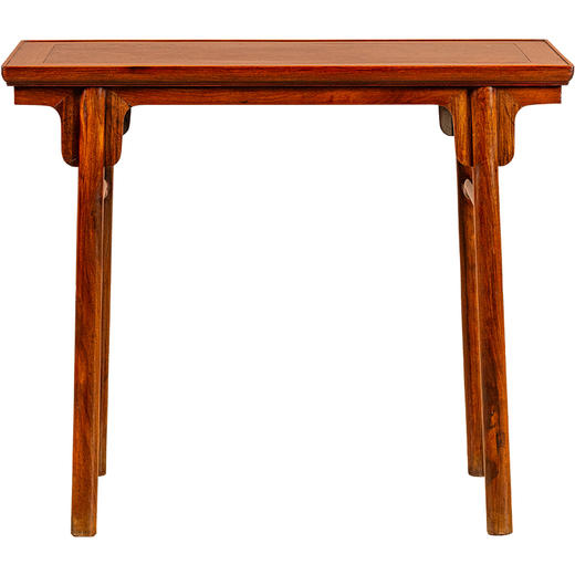 二十世纪	黄花梨镶瘿木夹头榫刀牙板平头案 商品图5