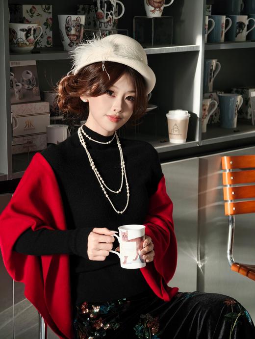 逸红颜明月优选#『软风』三色绒光・柔风裹韵 ,柔软细腻的澳洲羊毛围巾,像轻软的风，披在肩头的温软 商品图0