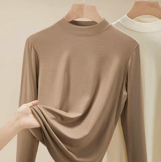 【超值特卖】半高领款～薄款长袖皮肤衣打底衫-喜出 商品图3