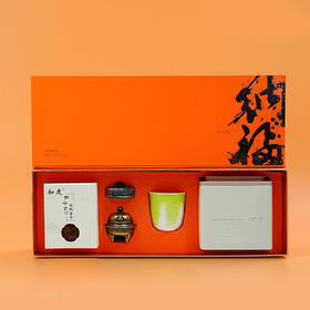 素言茶坊~百财纳福老白茶香鼎香炉茶巾百财杯