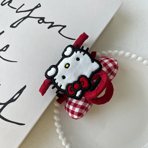 小众可爱红格子KT扎发抓夹-纪念日百货门店同款167749224 商品图4
