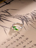 子佩集S925银【竹影清幽】戒指【JZ00772】纯银竹叶珐琅彩2412 商品缩略图0
