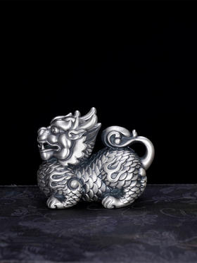 子佩集S999银【瑞兽迎福】茶宠【HS008】纯银小摆件仿古2410