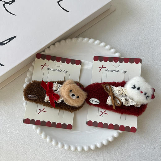 可爱元气蝴蝶结绒绒仔发饰-纪念日百货门店同款167797015 商品图1