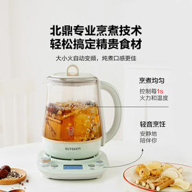 「表姐同款！」北鼎（Buydeem）养生壶家用 可预约保温恒温烧水花茶壶 【浅杉绿-单壶】K165标配(含炖盅) 1.5L