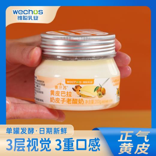 内蒙维聪 黄皮巴拉奶皮子老酸奶 200g*8罐 商品图1