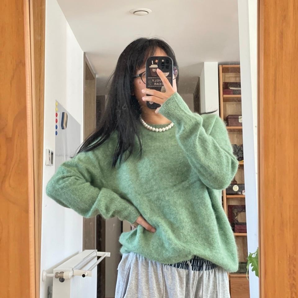 米马成衣 圆领贴身不扎 5羊绒95羊毛 拉毛工艺带来的舒适体验