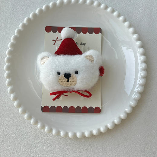 奶呼呼帽子毛绒小熊发夹-纪念日百货门店同款167795538 商品图1