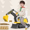 小演员挖掘机工程车可坐人喷雾音效声光滑行玩具车生日礼物男孩 商品缩略图0