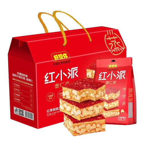 【节日礼盒】好想你 红小派（红枣核桃派）624g 商品图0