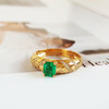 【天然正品】AU750黄金镶钻镶天然0.44克拉木佐绿祖母绿戒指14.5号（皆取最大值）女士251125NJS22 商品缩略图3