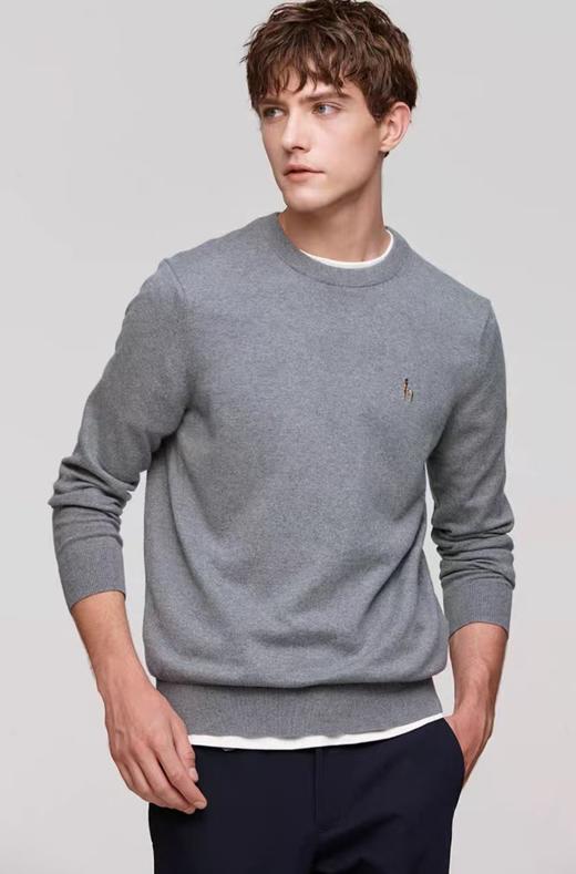 hazzys哈吉斯秋冬新款男款简约打底羊毛衫毛衣 商品图0