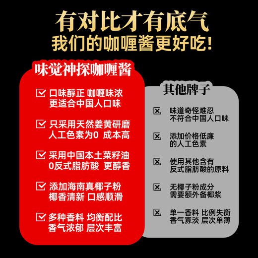 味觉神探咖喱酱料外卖商用调料咖喱饭中式咖喱酱黄咖喱料汁料理 商品图3
