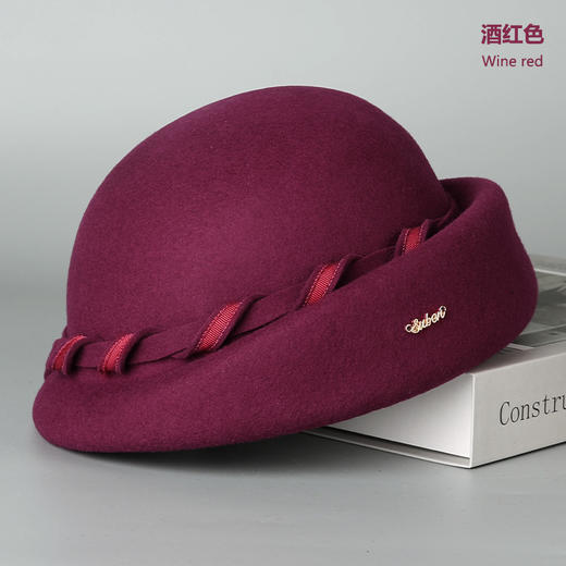 【服饰鞋包】-法式赫本风毛呢贝雷帽文艺澳洲羊毛复古毡帽 商品图7