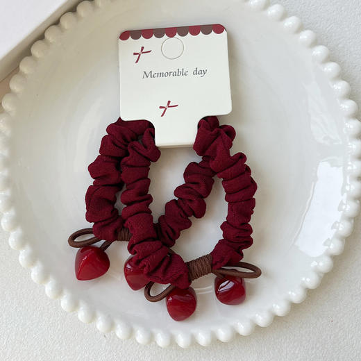 FGKH复古樱桃造型发圈对扎-纪念日百货门店同款167796709 商品图3