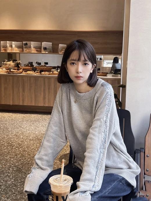 迪奥 袖子织带提花圆领毛衣 男女同款（ZY*BG） 商品图1