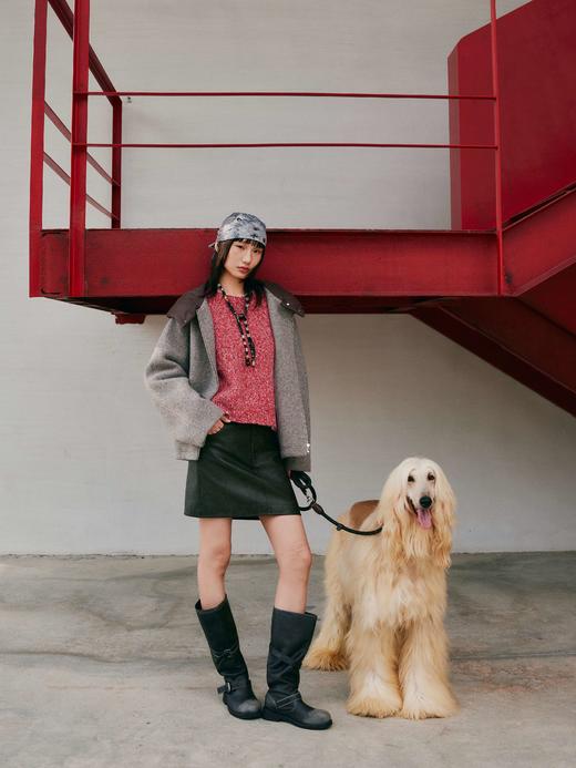 【商场同款】麦檬短款毛呢外套4GB212551 商品图1