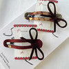复古格纹蝴蝶结侧边夹头饰-纪念日百货门店同款167796805 商品缩略图4