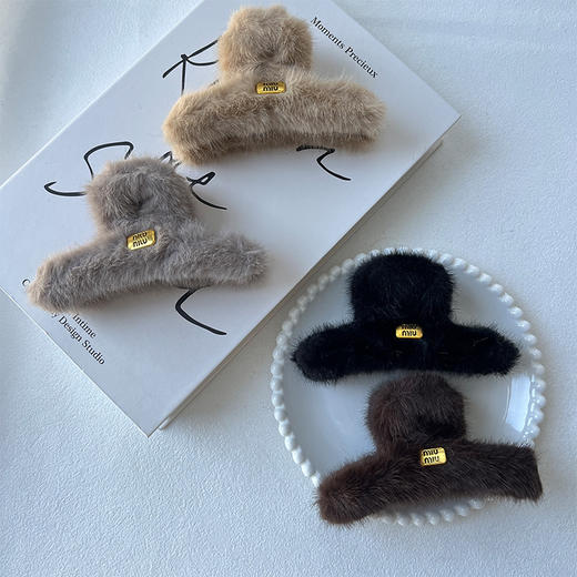 金色标一字抓夹-纪念日百货门店同款165293518 商品图0