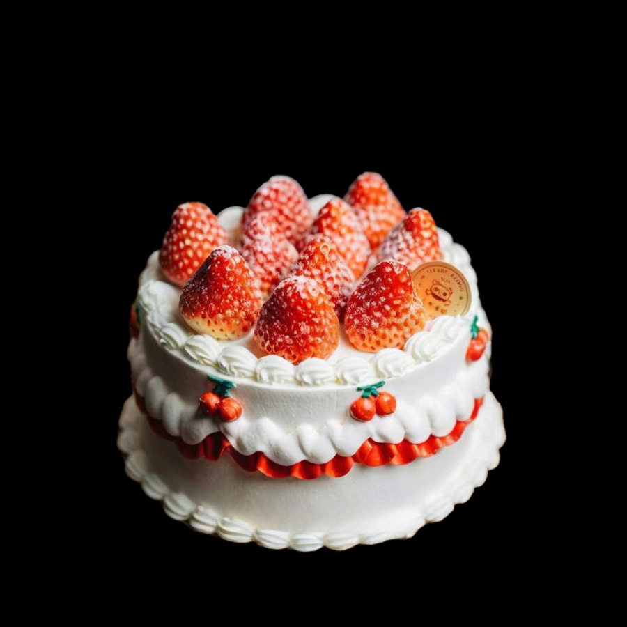 复古草莓蛋糕