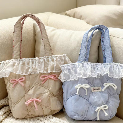 小众通勤卷毛小狗蕾丝单肩包-纪念日百货门店同款168194398 商品图0