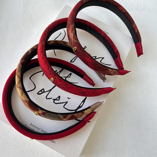 FGKH复古咖红交响派发箍-纪念日百货门店同款167796725 商品图0